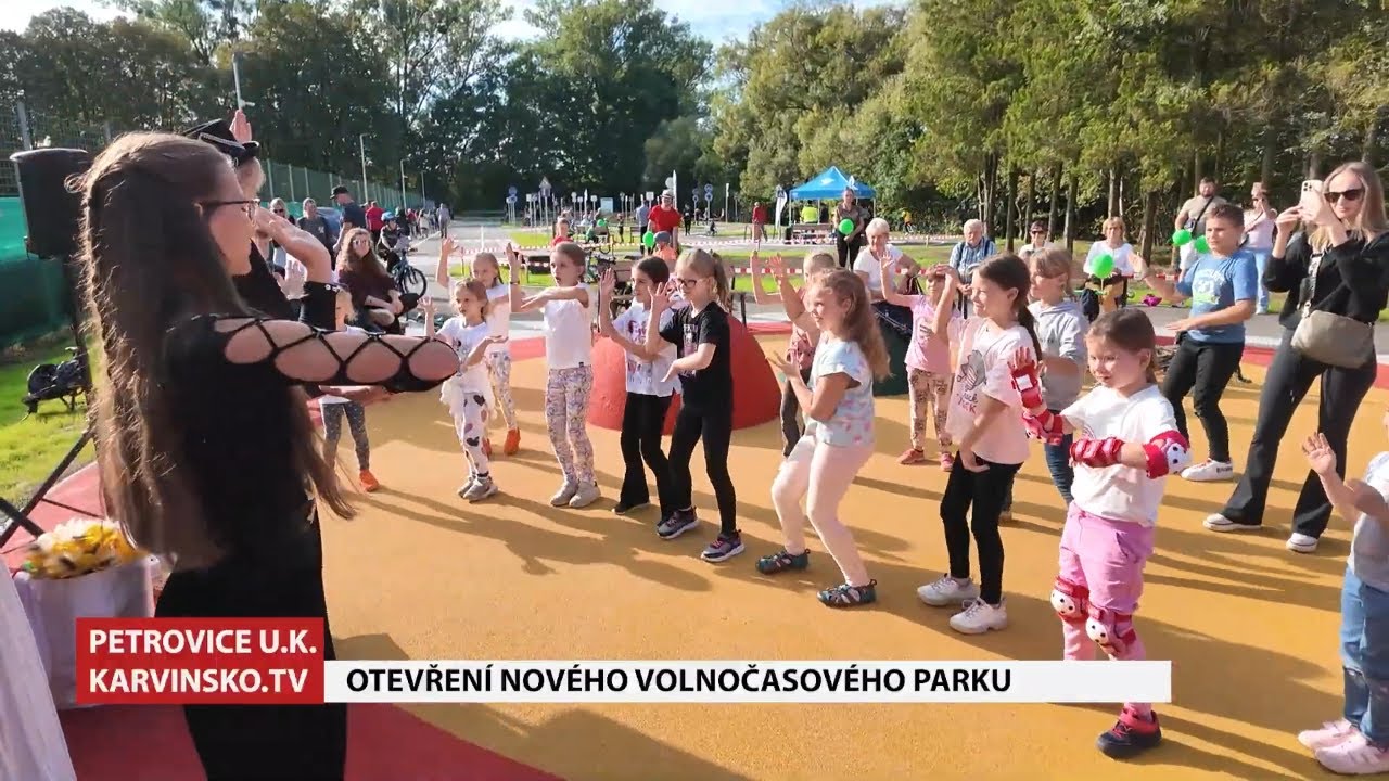 Petrovice u Karviné otevřely moderní Volnočasový park 