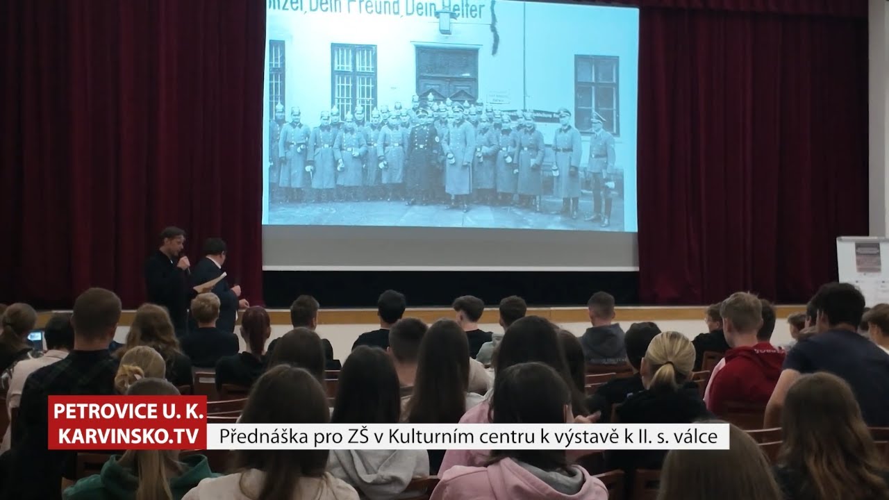 Přednáška pro žáky základních škol k výstavě o 2. světové válce