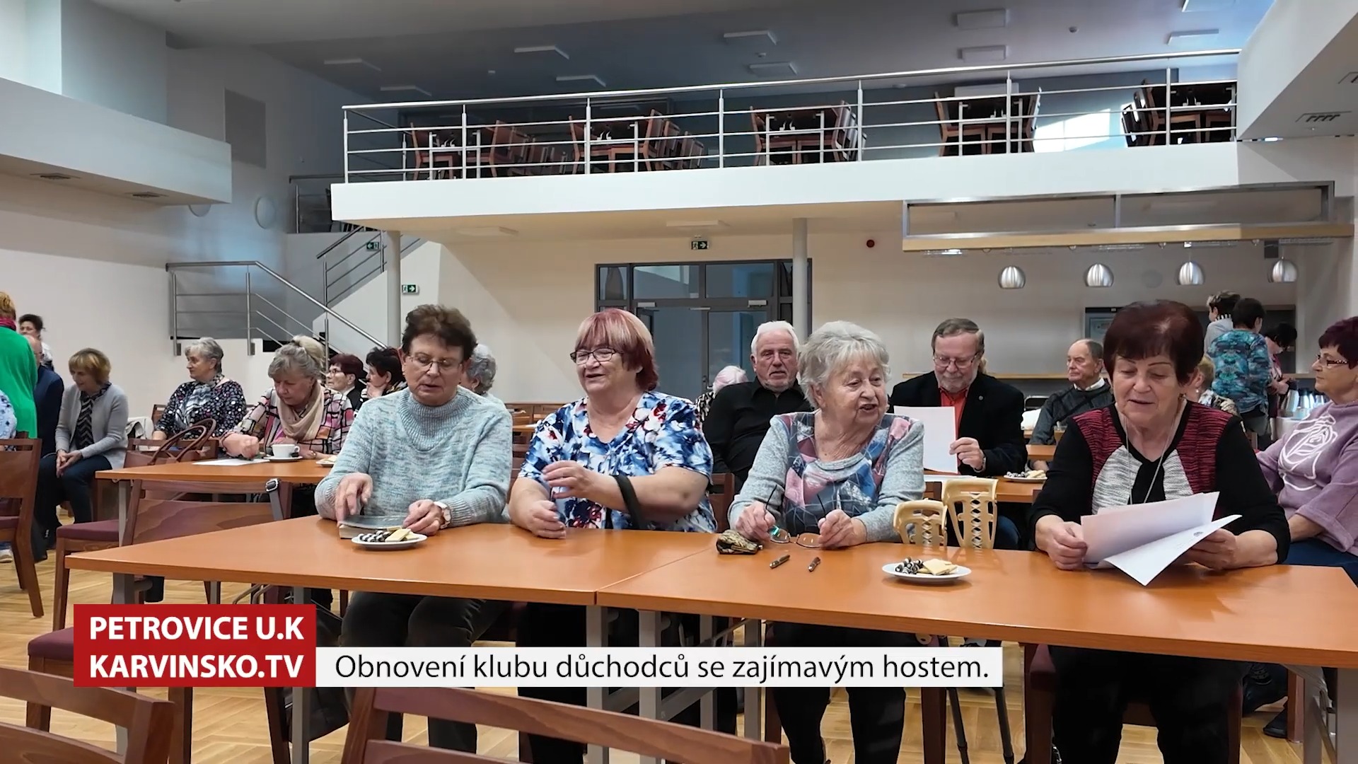 První setkání obnoveného klubu důchodců 