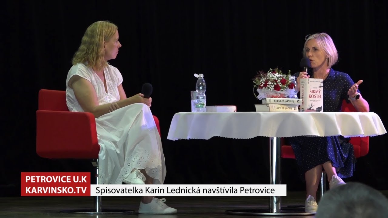 Spisovatelka Karin Lednická navštívila Petrovice