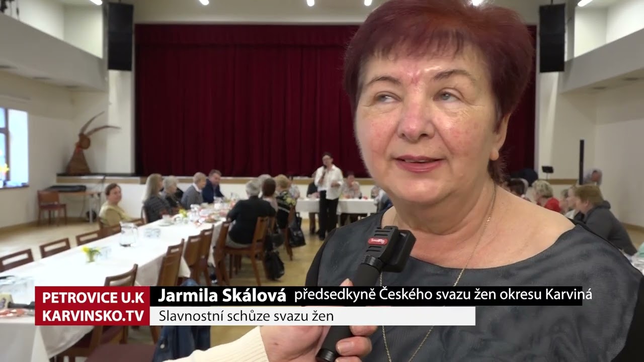 Slavnostní schůze svazu žen