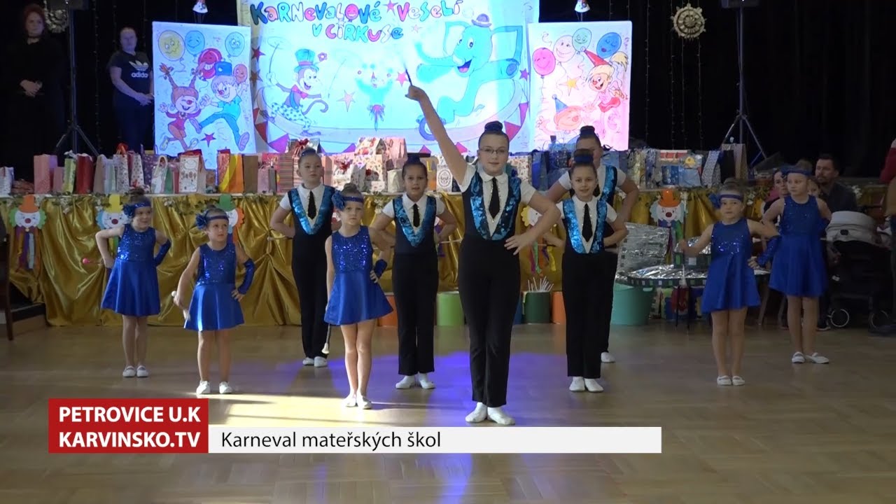 Karneval dětí z mateřské školy v Petrovicích a Marklovicích 
