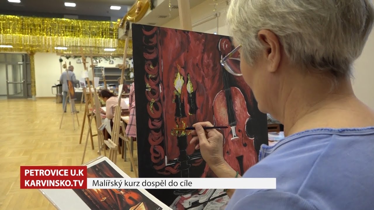 Závěrečná lekce malířského kurzu