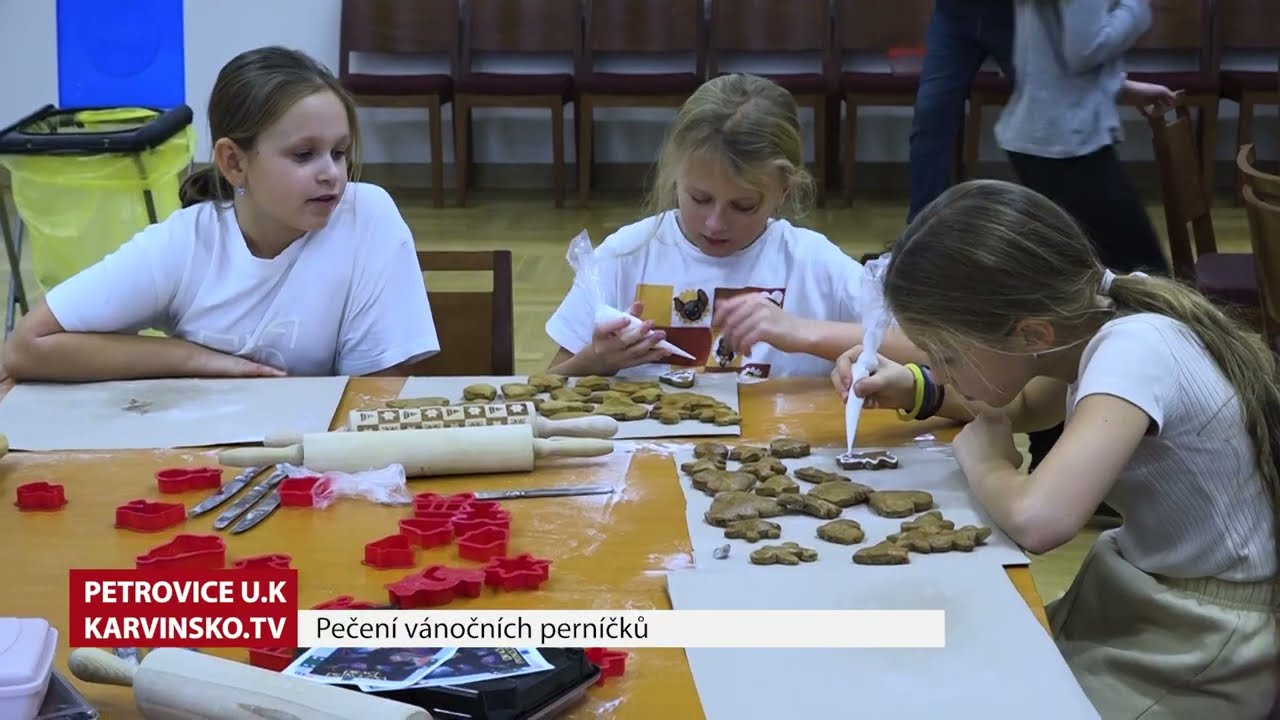 Pečení vánočních perníčků 