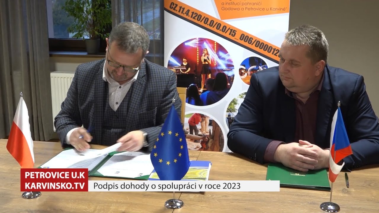 Podpis smlouvy o spolupráci na rok 2023